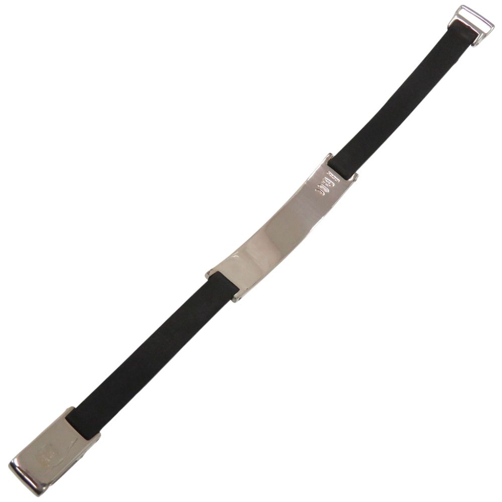 Gucci Rubber 925 Sterling Silver Black Bracelet — view 4