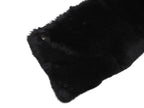 Chanel Big CC Logo Rabbit Neck Warmer Scarf Black White — view 2