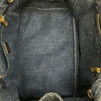 Prada Tote Bag Canapa Navy — view 7