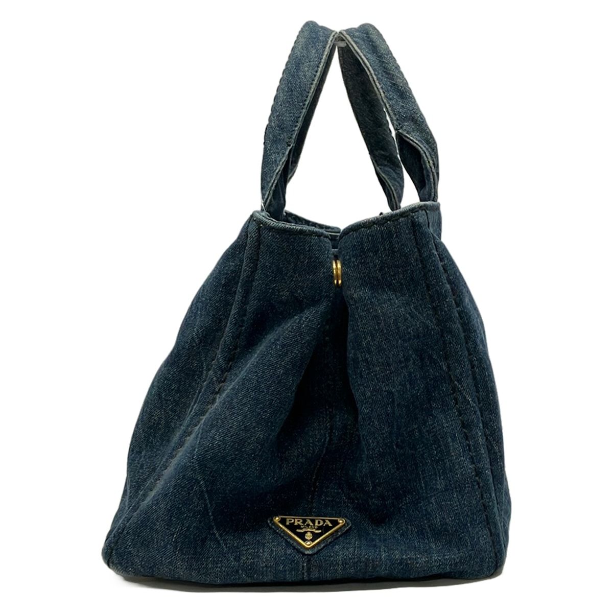 Prada Tote Bag Canapa Navy — view 2