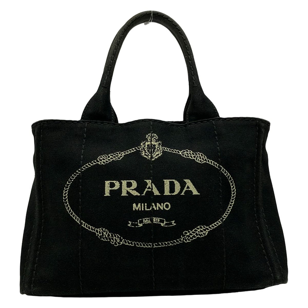 Prada Tote Bag Canapa Black