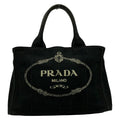 Prada Tote Bag Canapa Black