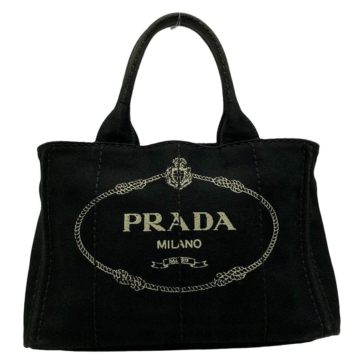 Prada Tote Bag Canapa Black