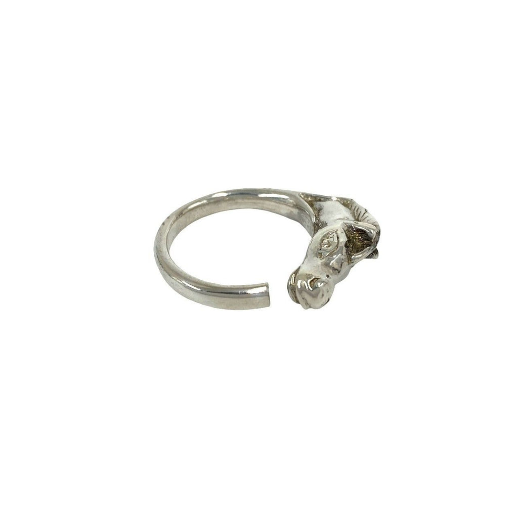 Hermes Vintage Cheval Hose Ring 925 Sterling Silver — view 5