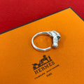 Hermes Vintage Cheval Hose Ring 925 Sterling Silver