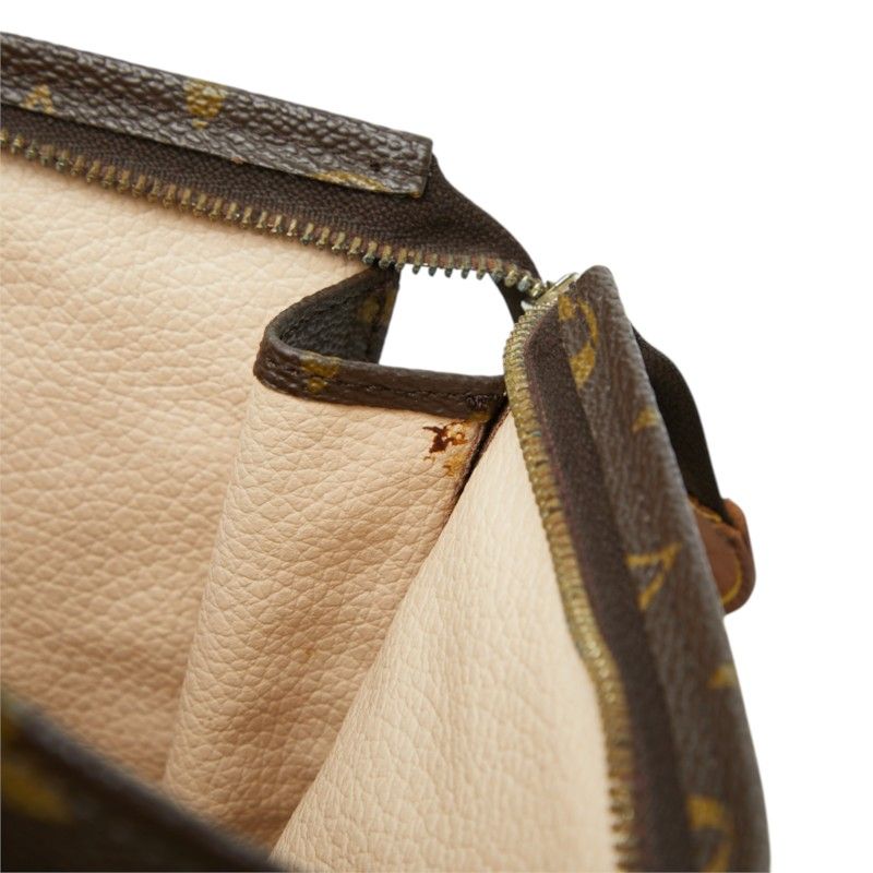 Louis Vuitton Monogram Poche Toilette 26 Clutch Pouch Brown Leather — view 7