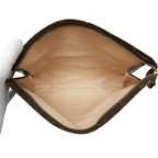 Louis Vuitton Monogram Poche Toilette 26 Clutch Pouch Brown Leather — view 6