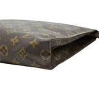 Louis Vuitton Monogram Poche Toilette 26 Clutch Pouch Brown Leather — view 4