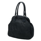 Prada Evening Heart Handbag Black Nylon Leather Bijou — view 2