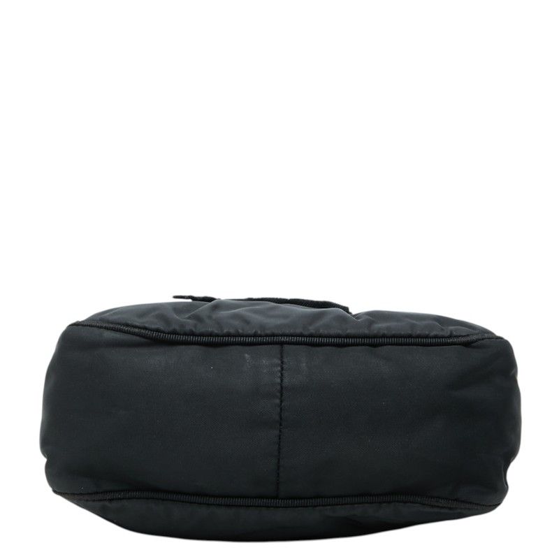 Prada Evening Heart Handbag Black Nylon Leather Bijou — view 3