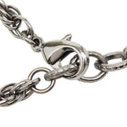 Chanel CC Logo Round Chain Pendant Black Metal — view 5