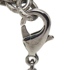 Chanel CC Logo Round Chain Pendant Black Metal — view 6