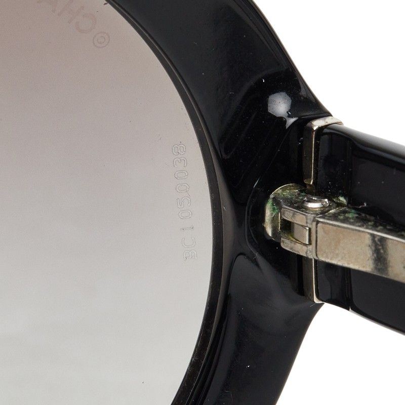 Chanel Quilted CC Logo Sunglasses Black Acetate Eyewear — view 5