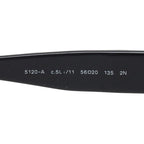 Chanel Quilted CC Logo Sunglasses Black Acetate Eyewear — view 6