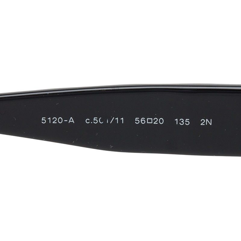 Chanel Quilted CC Logo Sunglasses Black Acetate Eyewear — view 6