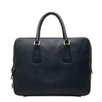 Prada Business Briefcase Navy Saffiano Leather