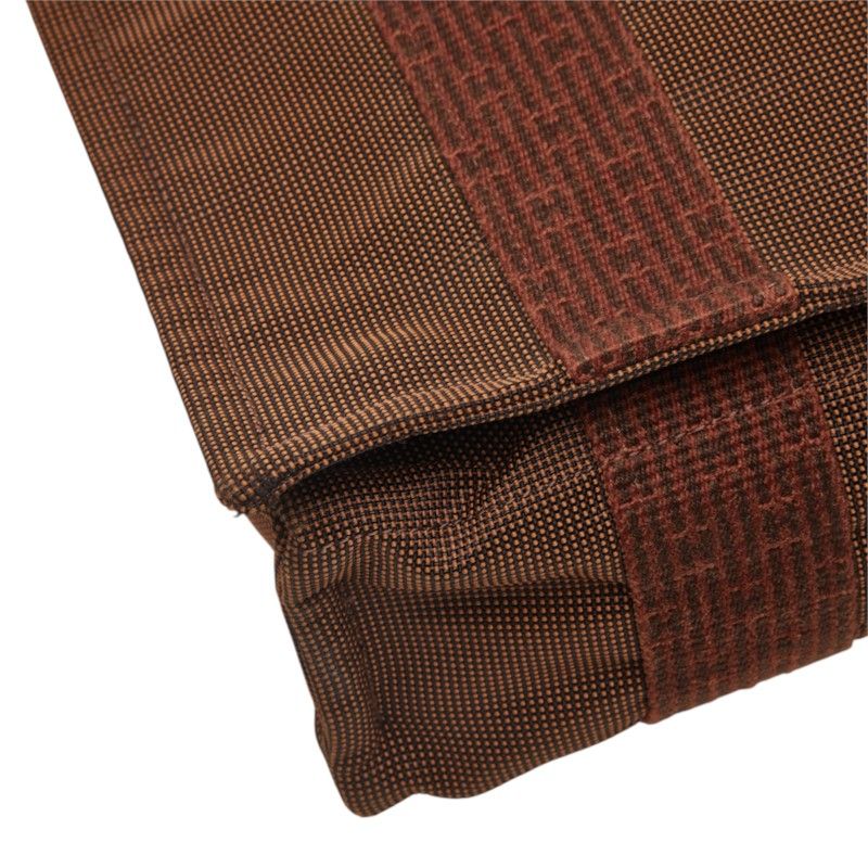 Hermes Her Line Besace MM Crossbody Shoulder Bag Brown Canvas — view 5