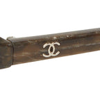 Chanel CC Logo Sunglasses Brown Acetate Eyewear — view 4
