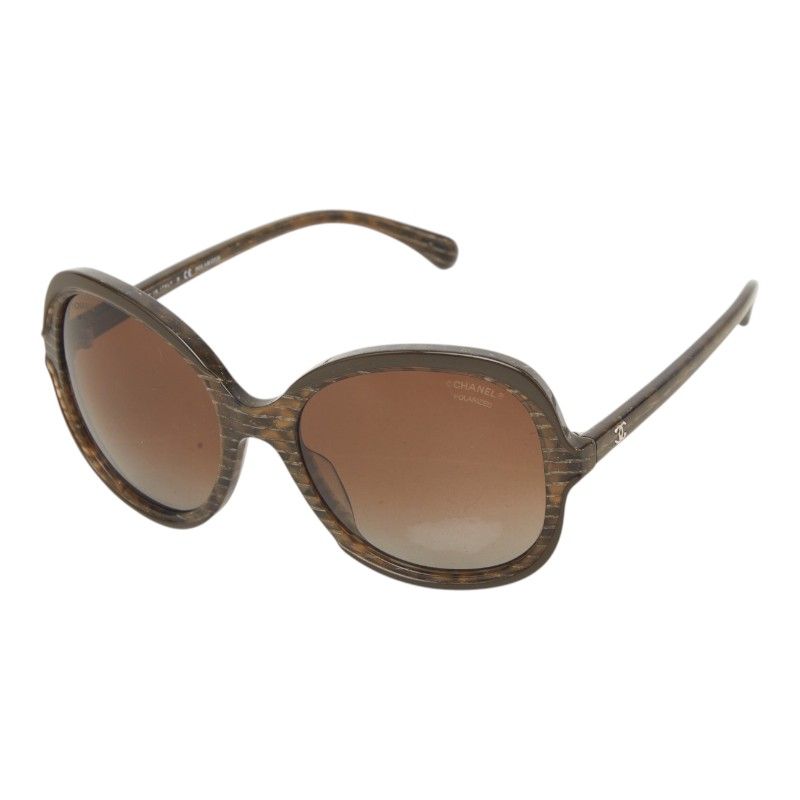 Chanel CC Logo Sunglasses Brown Acetate Eyewear