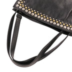 Loewe Flamenco Studs Leather Shoulder Bag Black — view 8