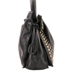Loewe Flamenco Studs Leather Shoulder Bag Black — view 6