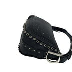 Dior Peace & Love Logo Leather Shoulder Bag Black — view 6