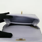Chanel Coco Handle Lavender Caviar Leather Chain Shoulder Bag Purple — view 5