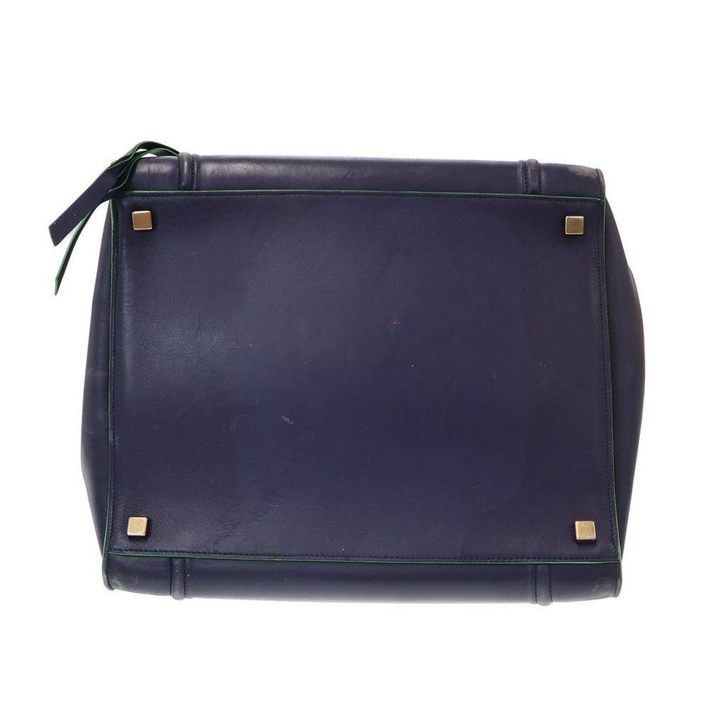 Celine Luggage Phantom Tote Bag Blue Green — view 4