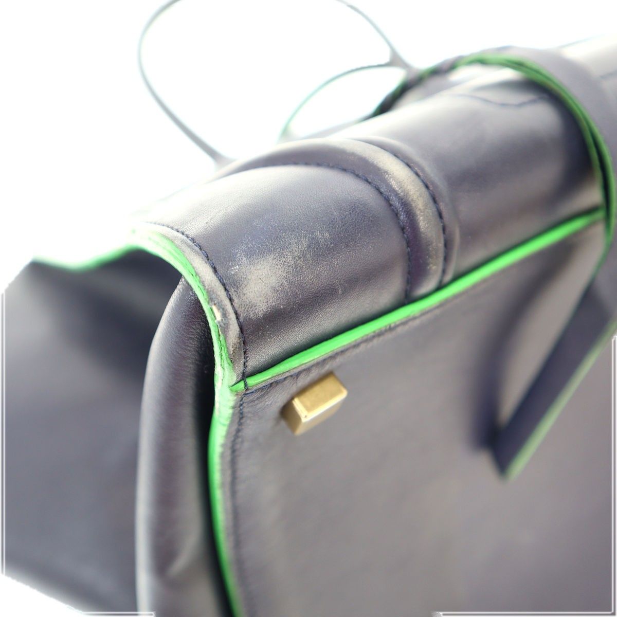 Celine Luggage Phantom Tote Bag Blue Green — view 8