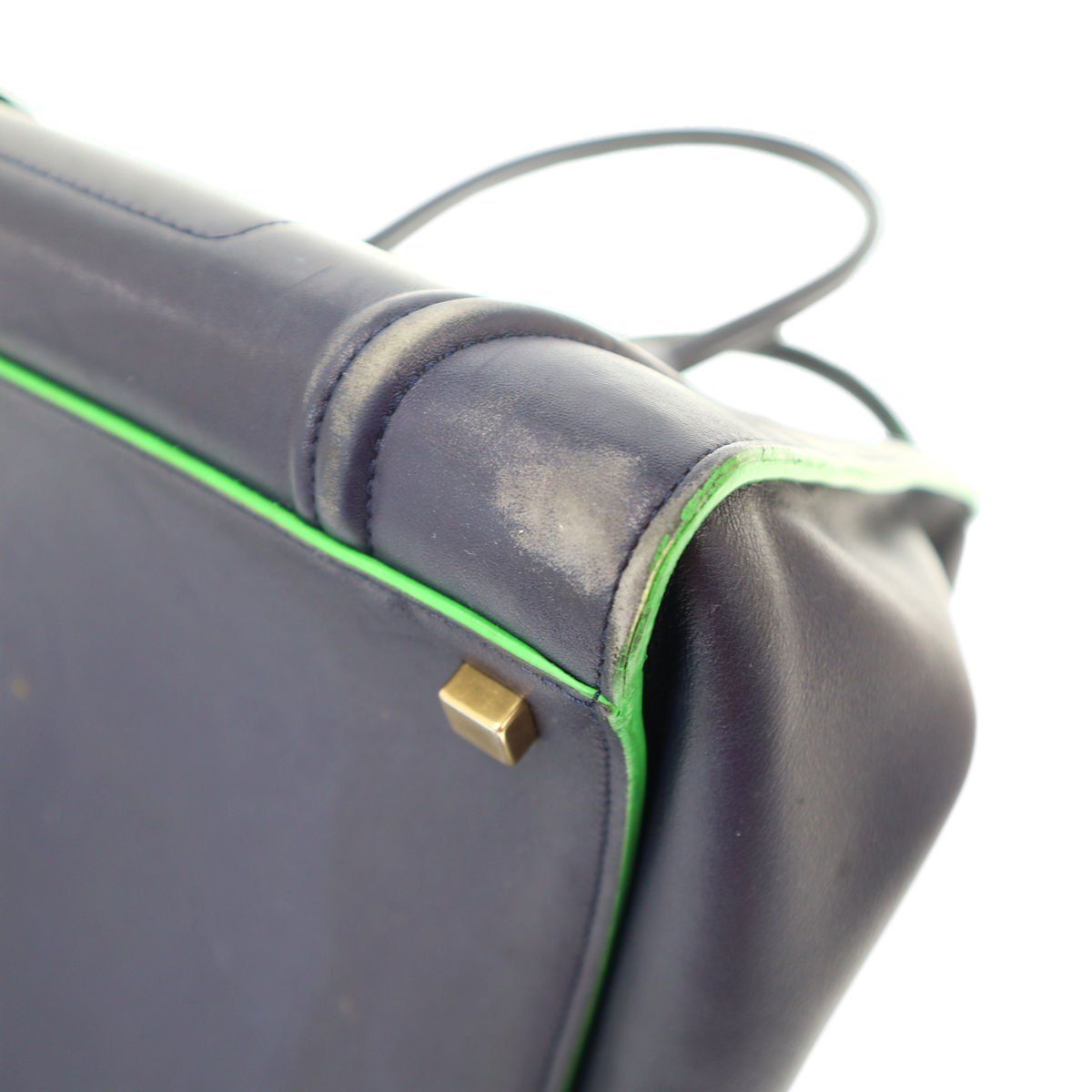 Celine Luggage Phantom Tote Bag Blue Green — view 7