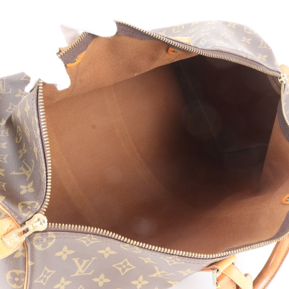 Louis Vuitton Monogram Keepall 50 Leather Boston Bag Tote Travel — view 7