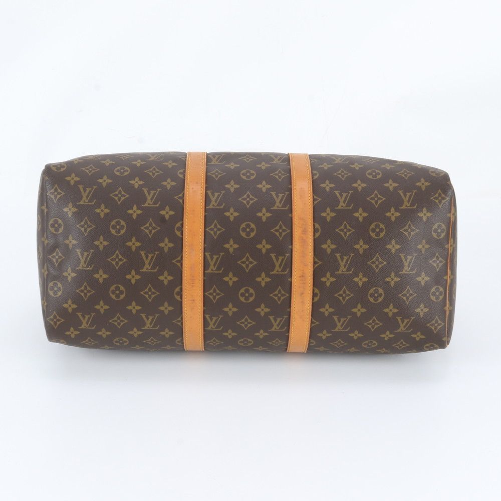 Louis Vuitton Monogram Keepall 50 Leather Boston Bag Tote Travel — view 6