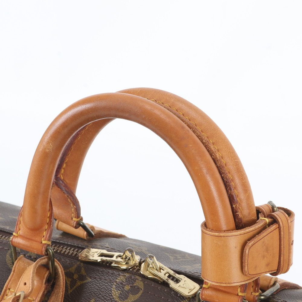 Louis Vuitton Monogram Keepall 50 Leather Boston Bag Tote Travel — view 2