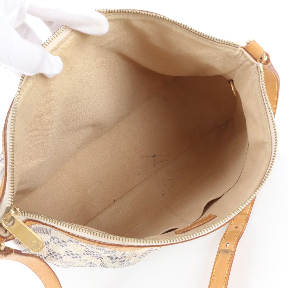 Louis Vuitton Damier Azur Syracuse MM Leather Shoulder Bag Crossbody — view 7