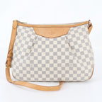 Louis Vuitton Damier Azur Syracuse MM Leather Shoulder Bag Crossbody