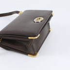 Dior Vintage Leather Shoulder Bag Tote Brown — view 4