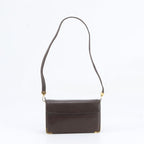 Dior Vintage Leather Shoulder Bag Tote Brown — view 3