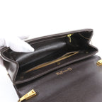 Dior Vintage Leather Shoulder Bag Tote Brown — view 7
