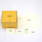 Fendi O'Lock Bracelet M Bangle Crystal Gold Metal — view 3