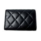Chanel Quilted CC Logo Compact Wallet So Black — view 2