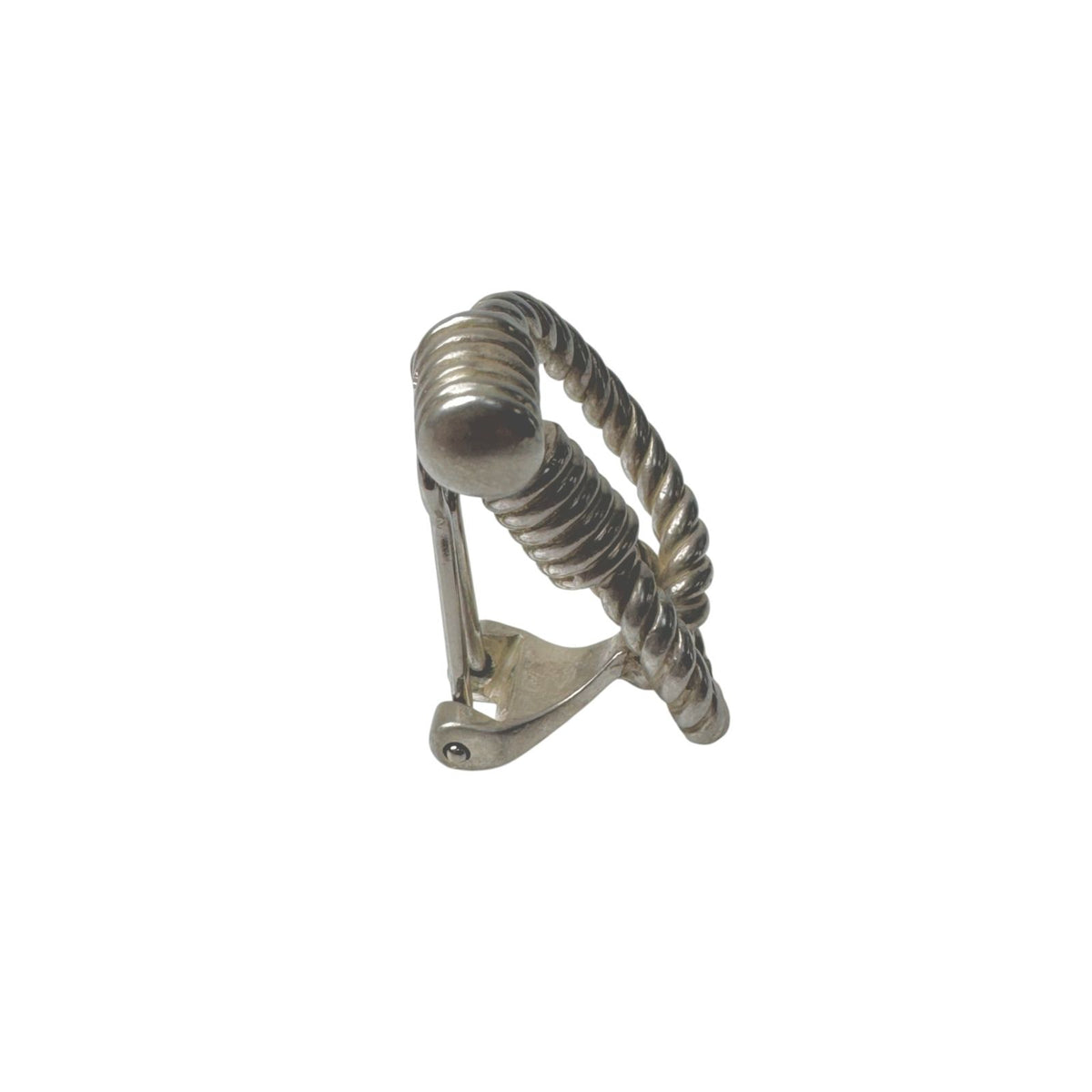 Hermes Rope Twist Audienne Single Earrings — view 3