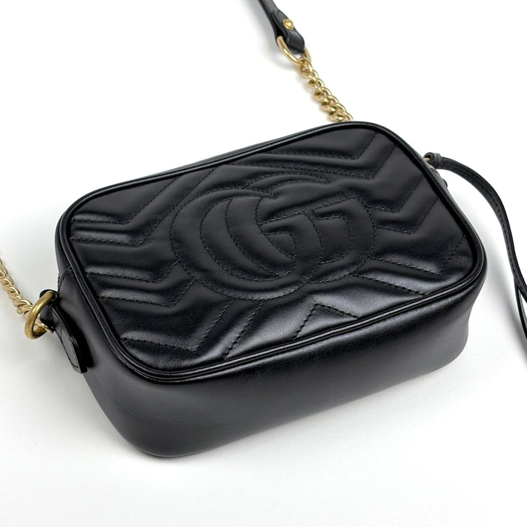 Gucci Shoulder Bag GG Marmont Double Leather Black — view 2