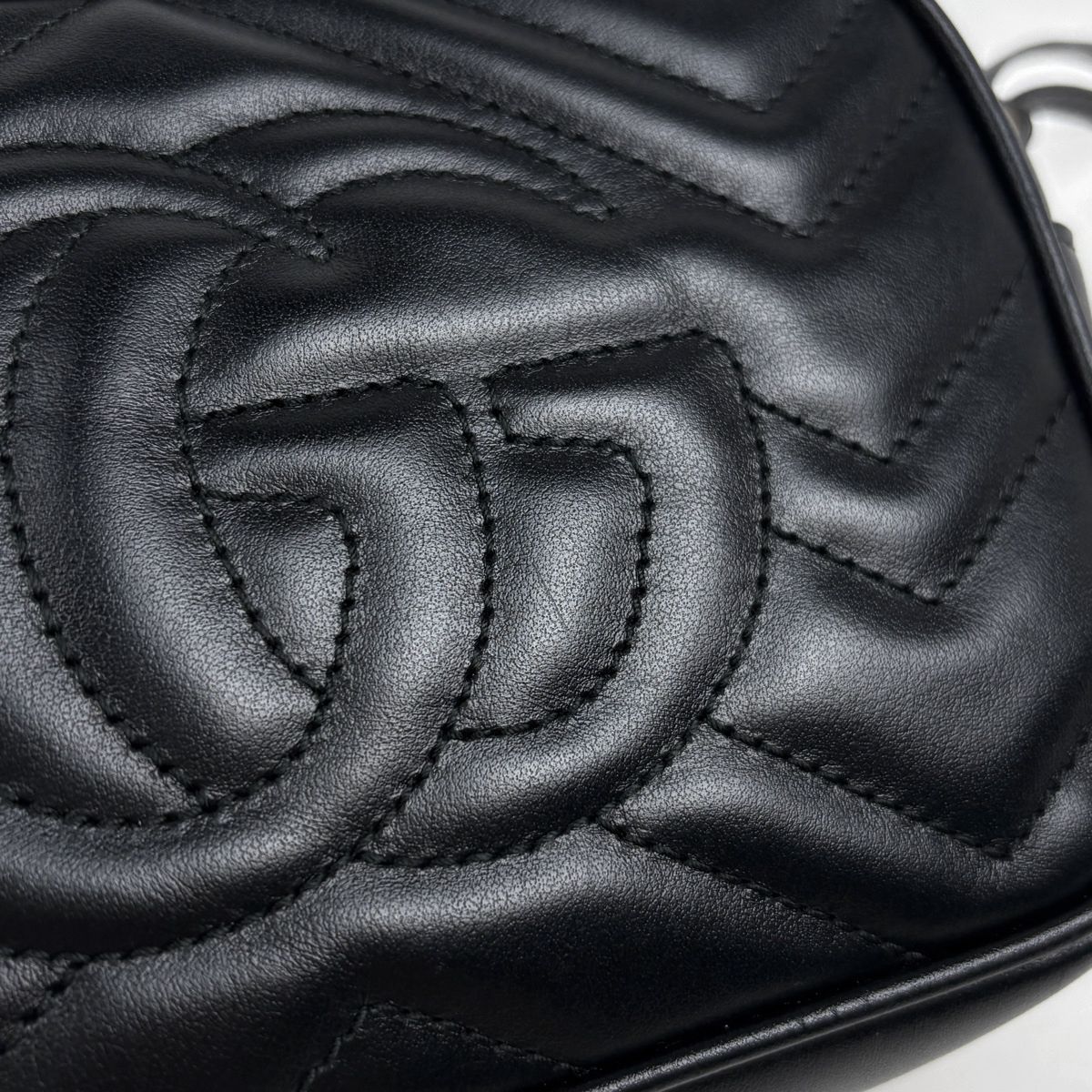 Gucci Shoulder Bag GG Marmont Double Leather Black — view 4
