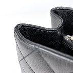 Chanel Tote Bag CC Logo Quilted Grand Shopping GST Caviar Leather Black — view 8