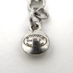 Chanel Necklace CC Logo Faux Pearl Metal Black Silver — view 5