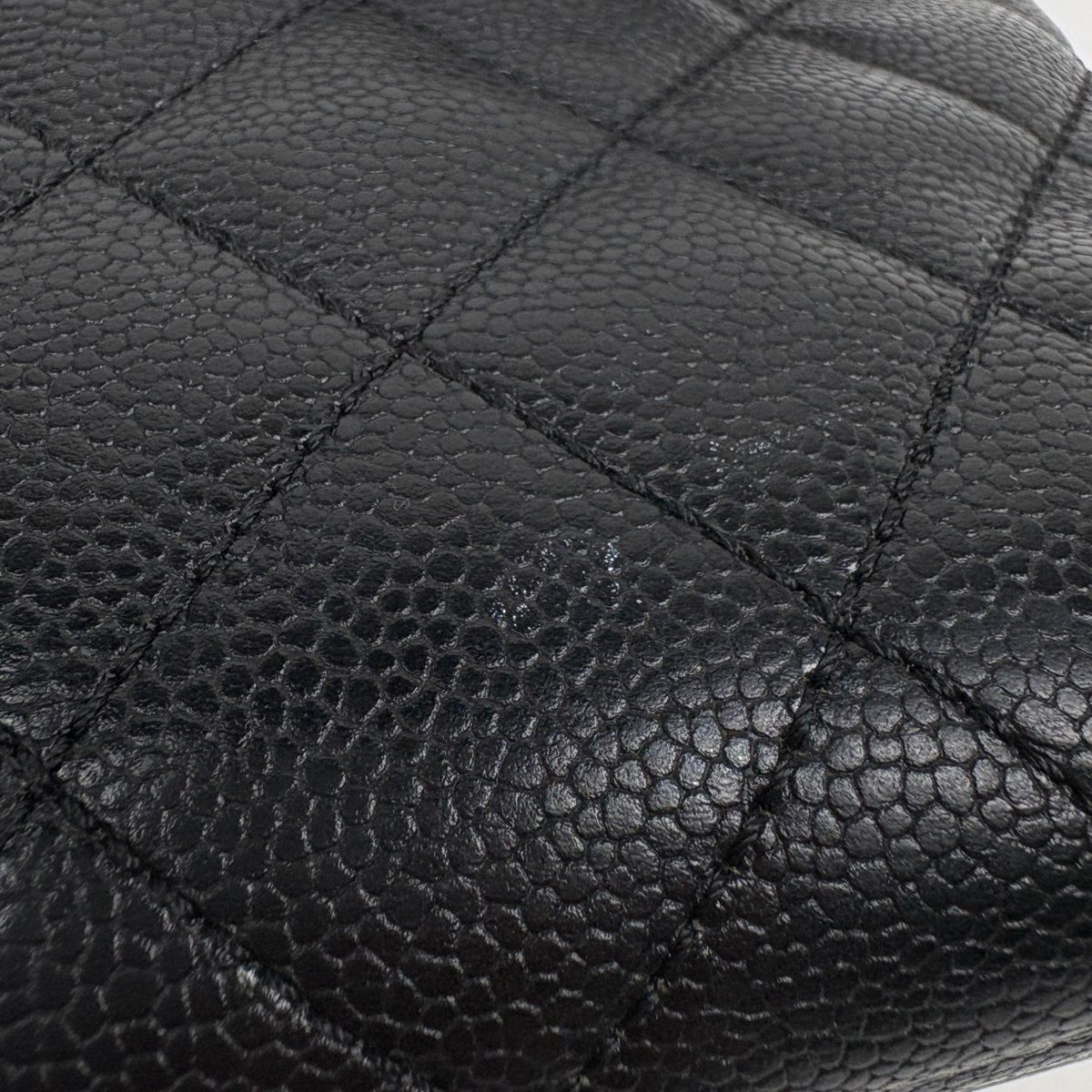 Chanel Handbag CC Logo Quilted Caviar Leather Black — view 4