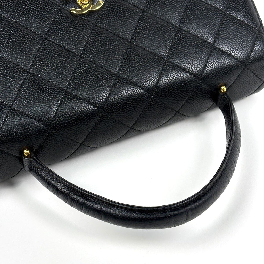 Chanel Handbag CC Logo Quilted Caviar Leather Black — view 6
