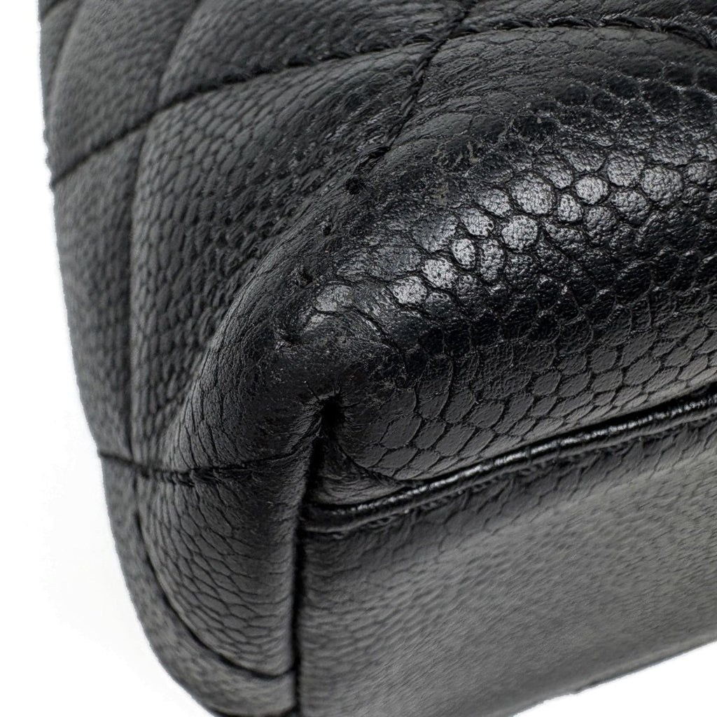 Chanel Handbag CC Logo Quilted Caviar Leather Black — view 3