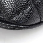 Chanel Reissue Tote Handbag CC Logo Caviar Leather Black — view 4