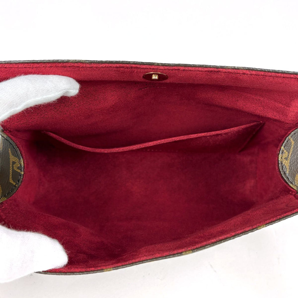 Louis Vuitton Recital Handbag Shoulder Monogram Brown — view 6